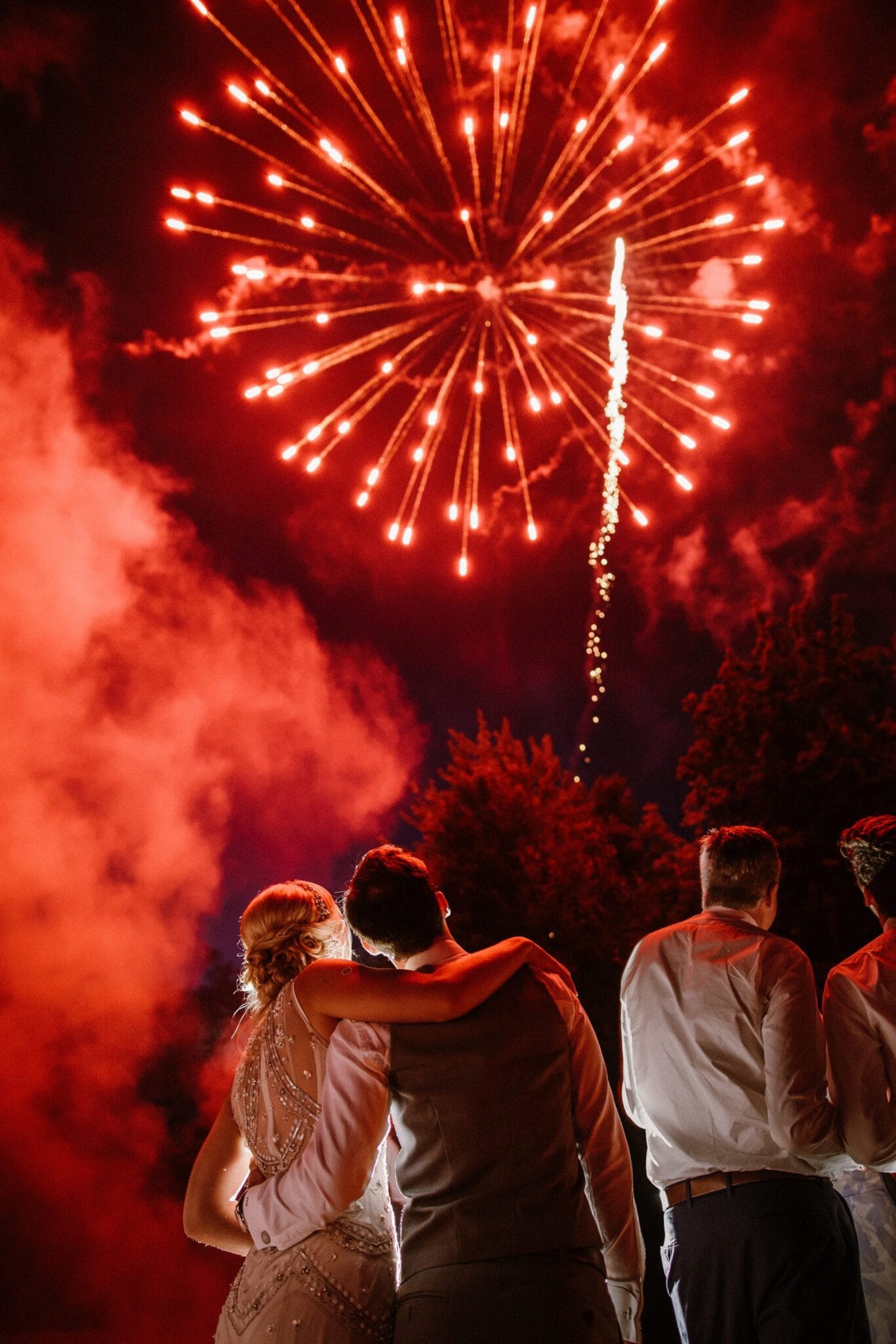 A Starry Night in New England Luxury wedding planning epic fireworks display