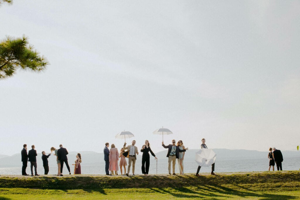 Jaclyn Watson Events •VT|FL|NYC wedding planner• ModernLakefront Wedding•Wedding umbrellas
